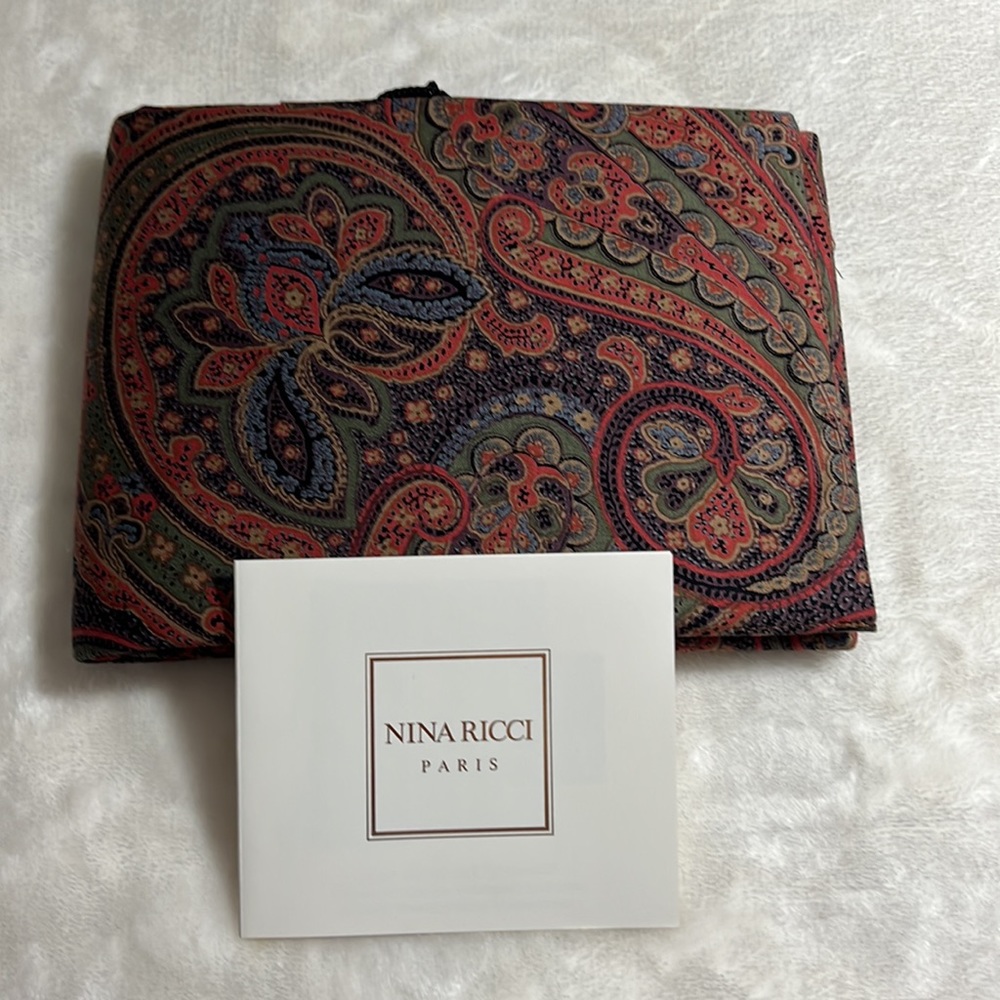 Nina Ricci for Concorde Air France Paisley Tie Holder Travel Case